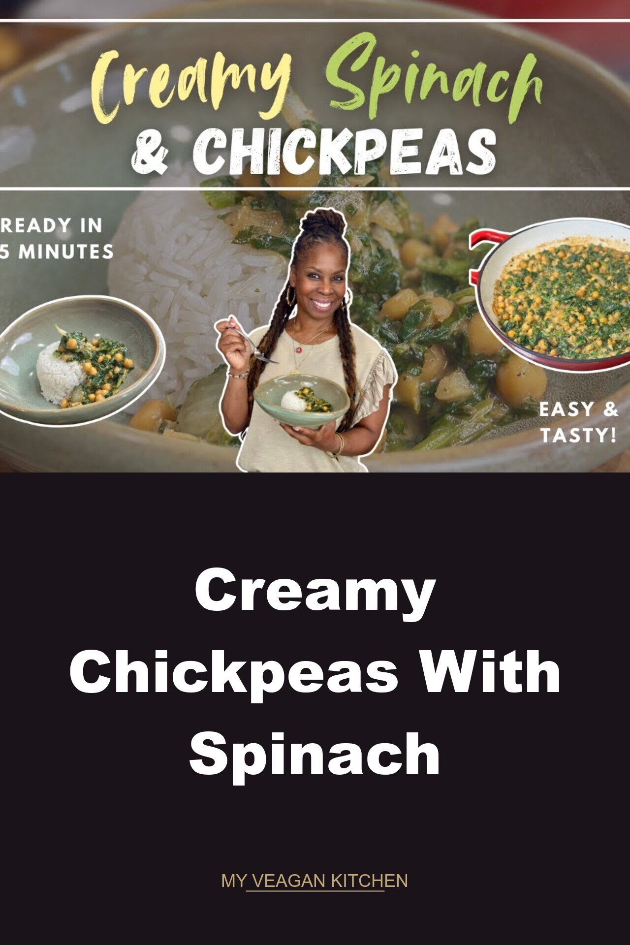 Creamy Chickpeas With Spinach